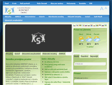 Tablet Screenshot of ksk-liberec.cz